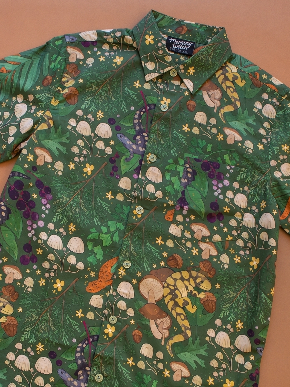 Morningwitch Salamander Woods Button Down Size Medium